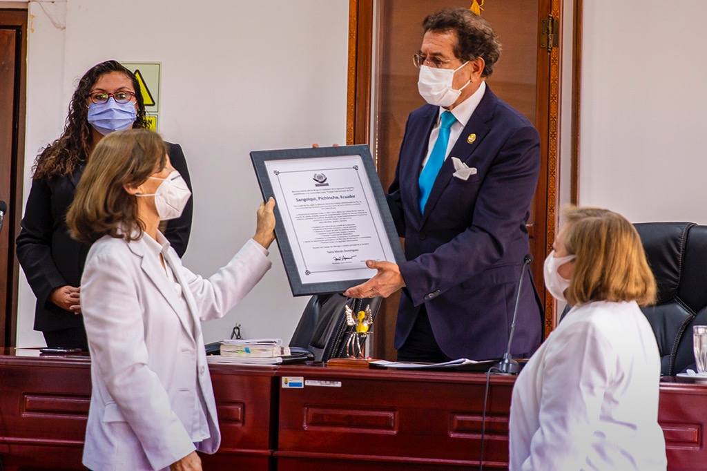 Sangolquí, ciudad de paz Gobierno Municipal